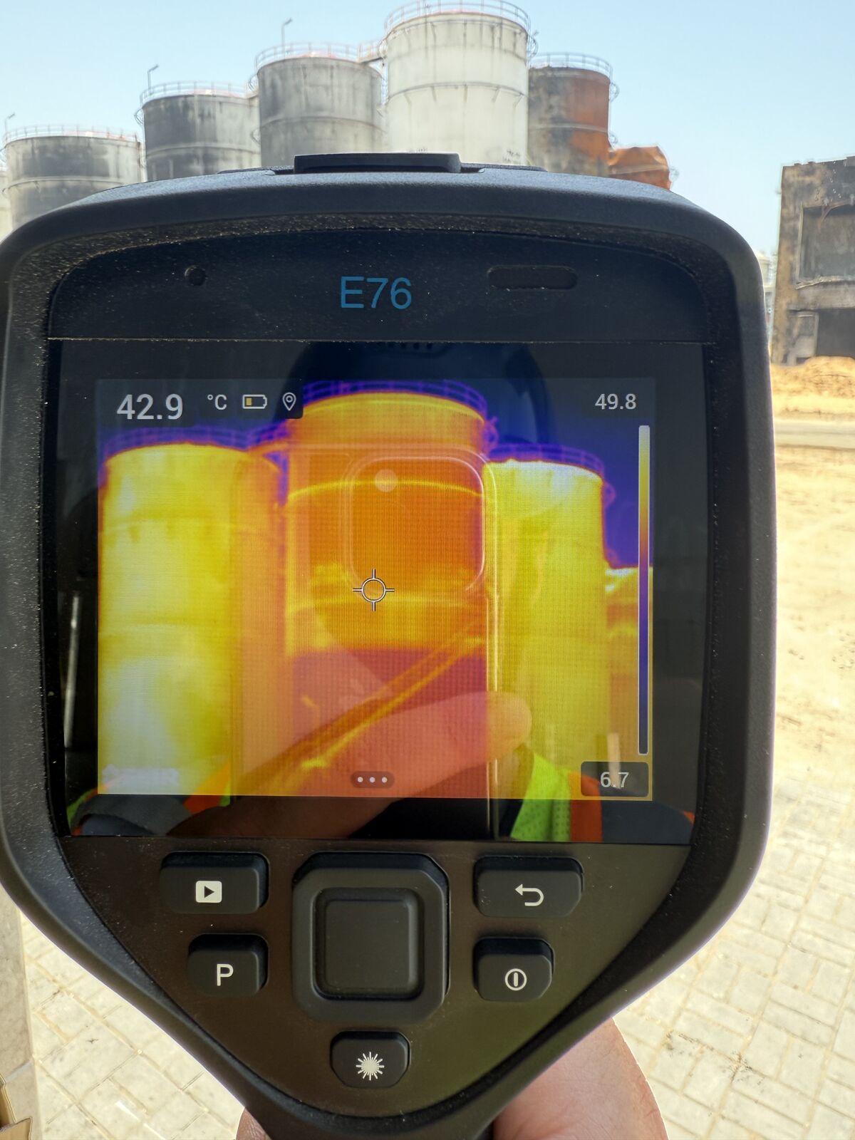 Thermal imaging camera in use for process monitoring